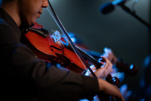 Violin student at Helen's Music Centre