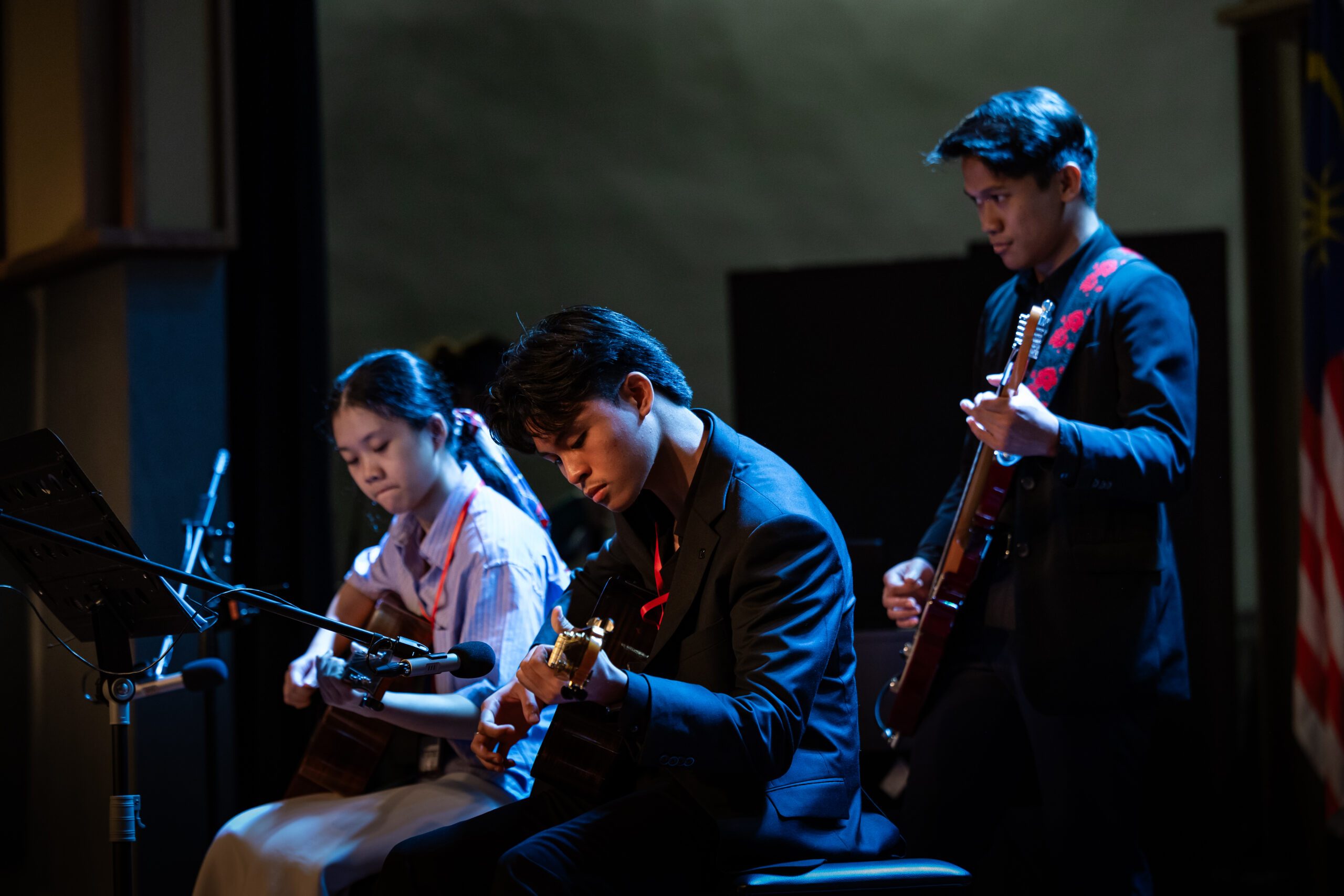 Guitar performance at Helen's Music Centre