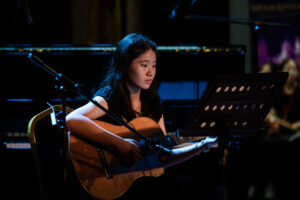 Guitar student at Helen's Music Centre