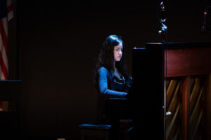 Piano student at Helen's Music Centre